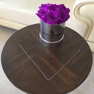 Dainty Silver Toned Satellite Chain Necklace - 17”